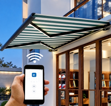 Mái hiên tự động fullbox Hà Tĩnh, ô dù lệch tâm Hà Tĩnh